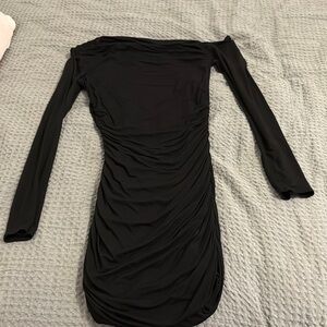 Elegant Black Off-Shoulder Dress